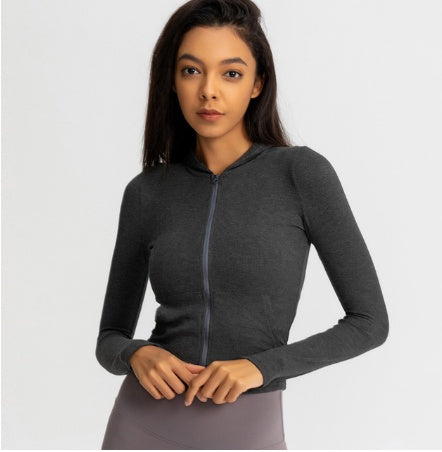 Women'S Sports Jackets Are Thin, Tight-Fitting Stretch And Quick-Drying Yoga Clothes, Running Tops, Long-Sleeved Fitness Clothes Women'S Sports Jackets Are Thin, Tight-Fitting Stretch And Quick-Drying Yoga Clothes, Running Tops, Long-Sleeved Fitness Clothes