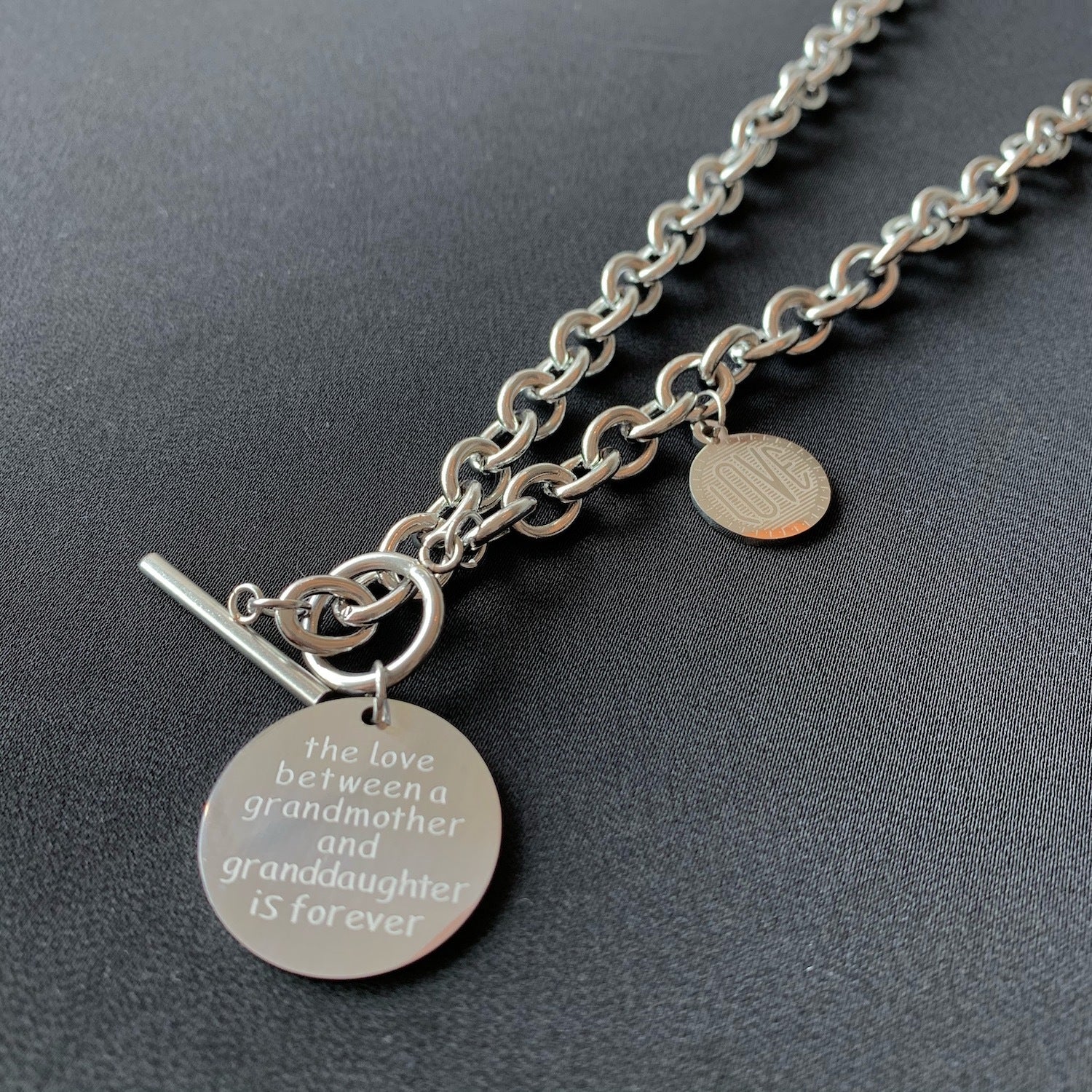 Round Ring Titanium Steel Non-Fading Clavicle Necklace Men And Women Hundred Matching Accessories Round Ring Titanium Steel Non-Fading Clavicle Necklace Men And Women Hundred Matching Accessories