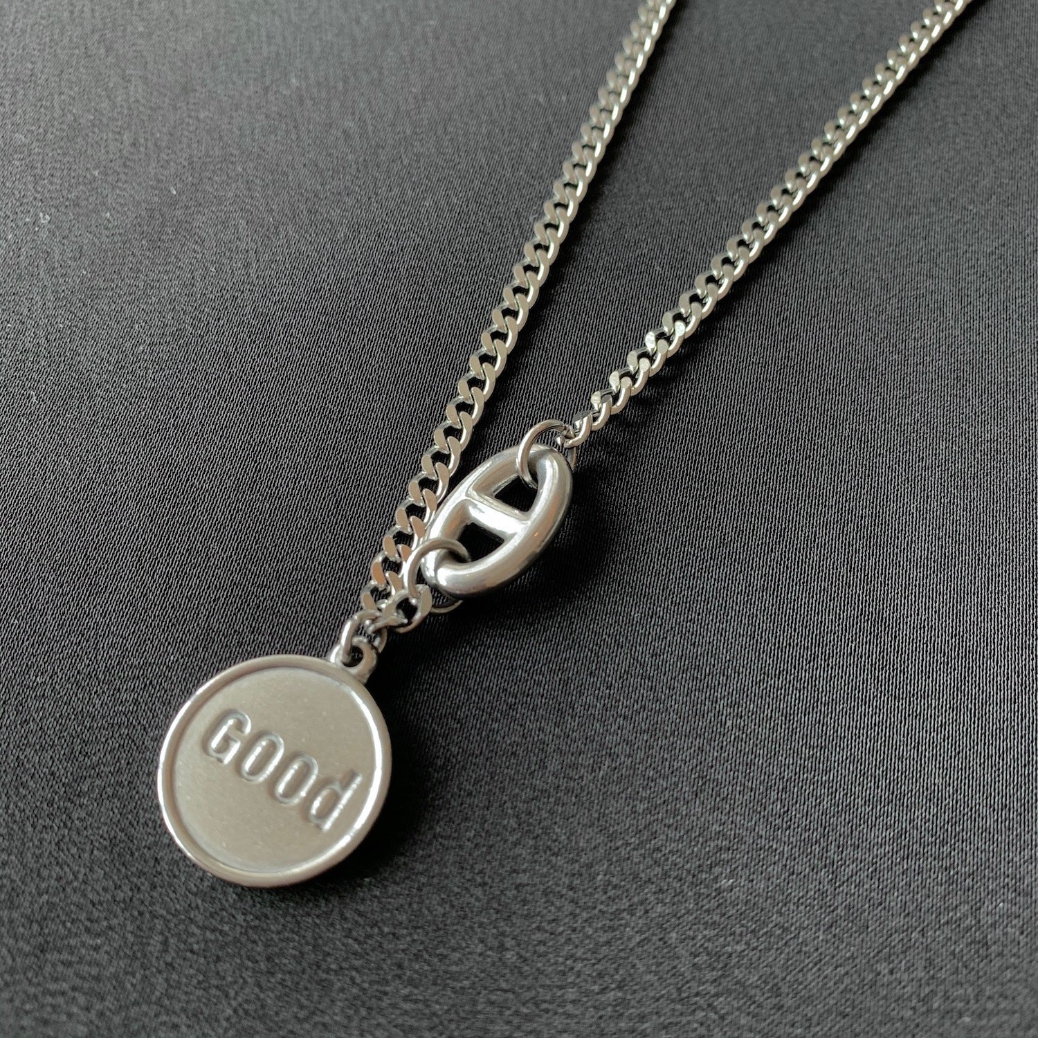 Round Ring Titanium Steel Non-Fading Clavicle Necklace Men And Women Hundred Matching Accessories Round Ring Titanium Steel Non-Fading Clavicle Necklace Men And Women Hundred Matching Accessories