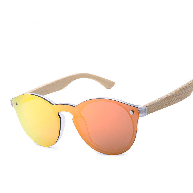 Sunglasses Color Film Wood Round Sunglasses Round Fashion Retro Bamboo Glasses For Men And Women Sunglasses Color Film Wood Round Sunglasses Round Fashion Retro Bamboo Glasses For Men And Women
