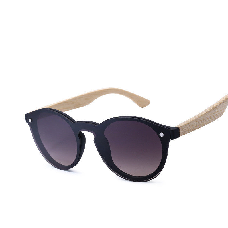 Sunglasses Color Film Wood Round Sunglasses Round Fashion Retro Bamboo Glasses For Men And Women Sunglasses Color Film Wood Round Sunglasses Round Fashion Retro Bamboo Glasses For Men And Women