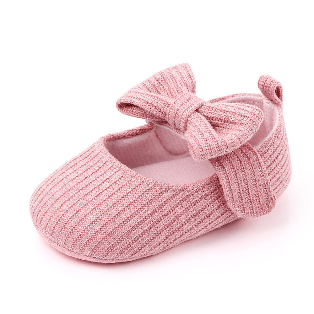 Bowknot Woolen Knit Baby Shoes Moccasins Princess Shoes Baby Shoes Bowknot Woolen Knit Baby Shoes Moccasins Princess Shoes Baby Shoes