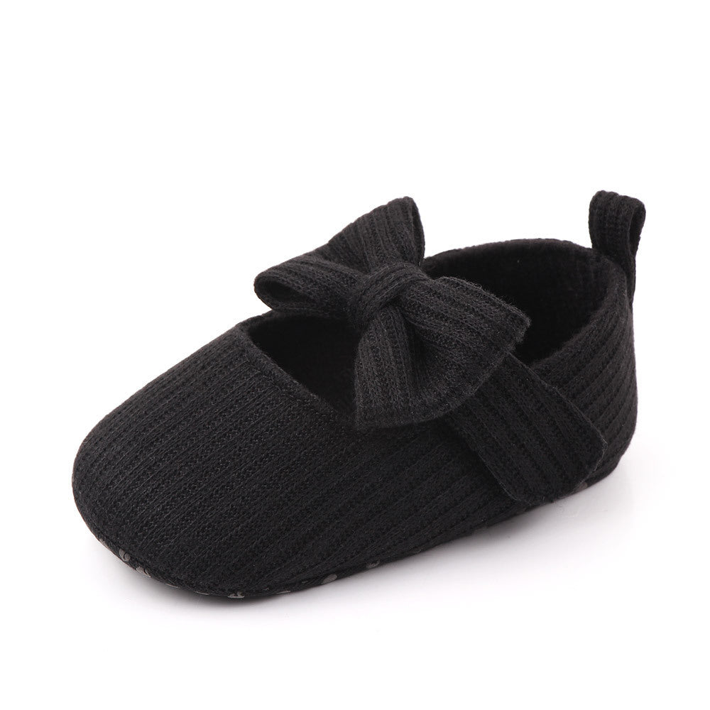 Bowknot Woolen Knit Baby Shoes Moccasins Princess Shoes Baby Shoes Bowknot Woolen Knit Baby Shoes Moccasins Princess Shoes Baby Shoes