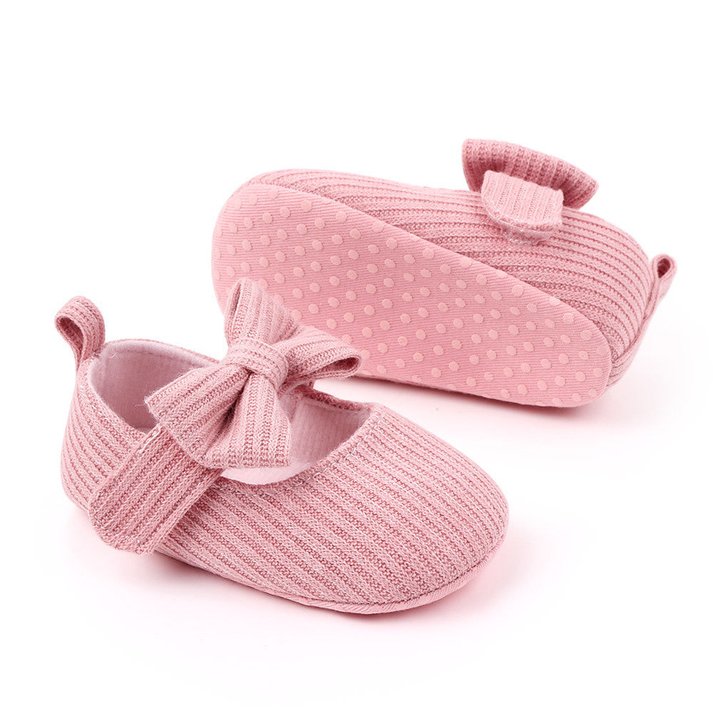 Bowknot Woolen Knit Baby Shoes Moccasins Princess Shoes Baby Shoes Bowknot Woolen Knit Baby Shoes Moccasins Princess Shoes Baby Shoes