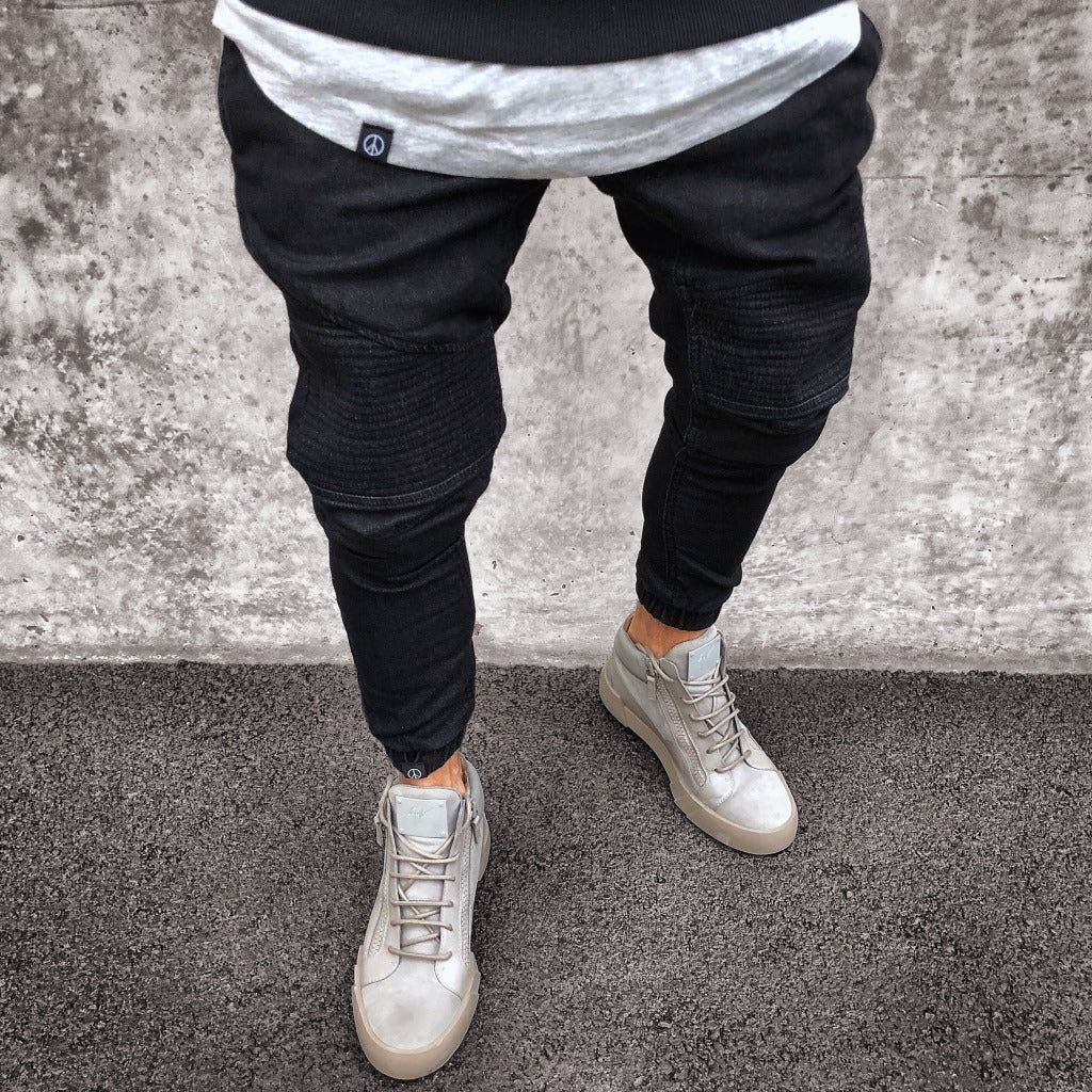 Jeans Men's Explosive Fashion Light Blue Skinny Jeans Men's Explosive Fashion Light Blue Skinny