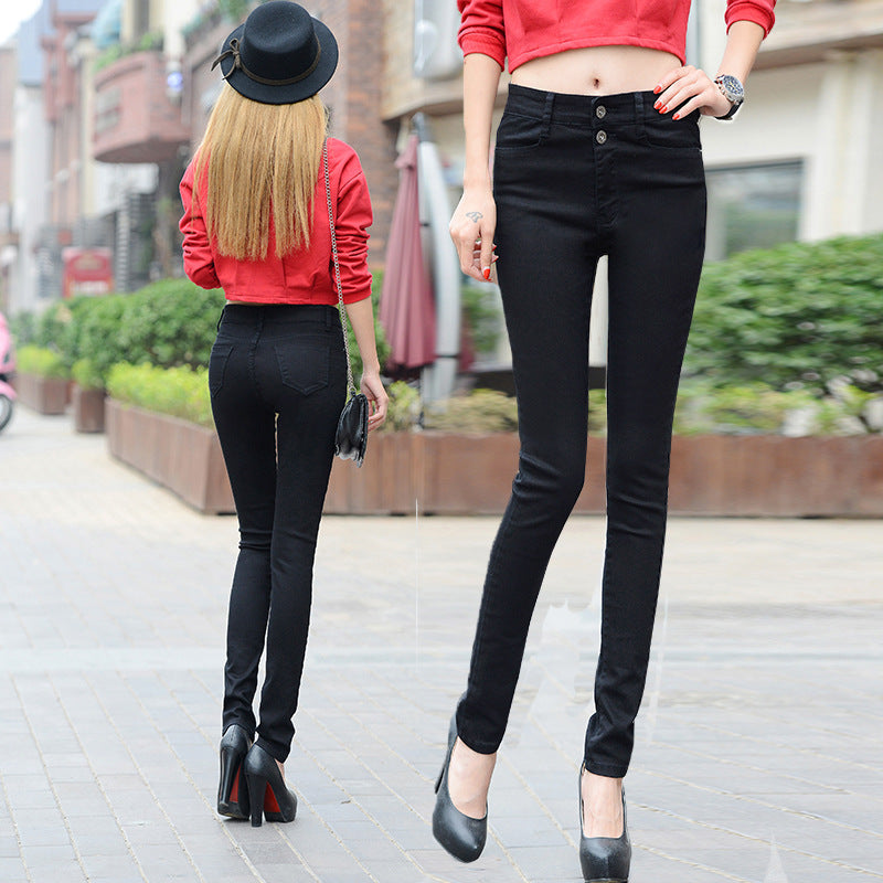 Women White Denim Jeans Pants Slim Female Girl Jean Trousers Women White Denim Jeans Pants Slim Female Girl Jean Trousers