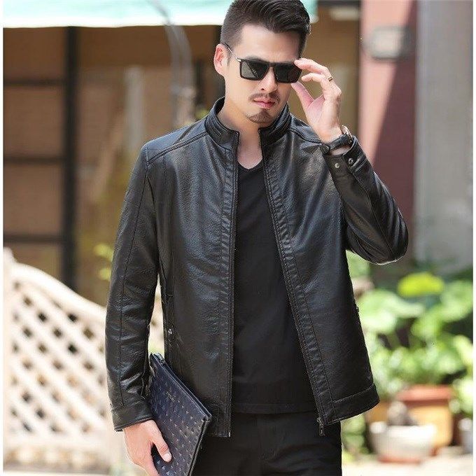 Men's Leather Jackets For Winter Jacket Men And Coats Leather Male Coat For Brand Men's Oblique Zipper Winter Down Biker Jacket Men's Leather Jackets For Winter Jacket Men And Coats Leather Male Coat For Brand Men's Oblique Zipper Winter Down Biker Jacket