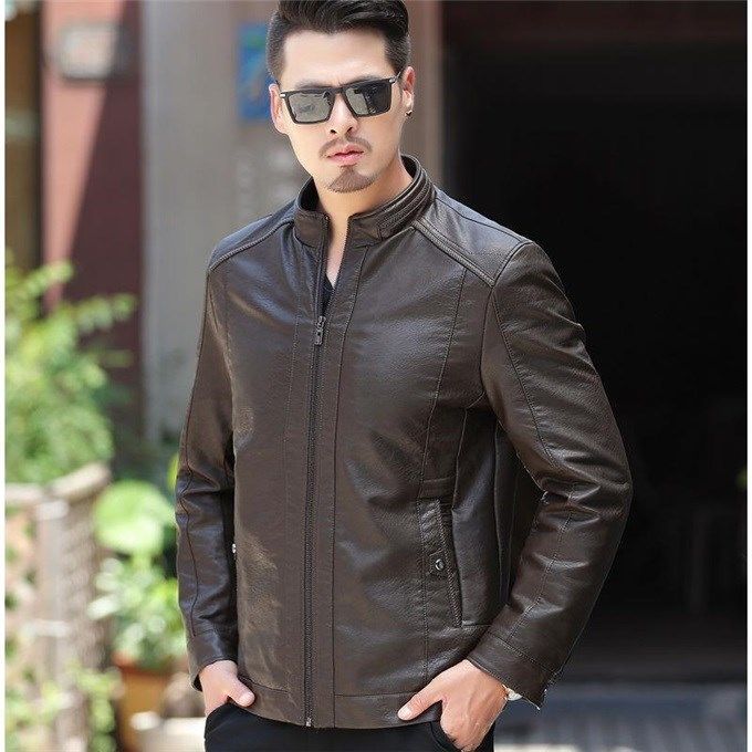 Men's Leather Jackets For Winter Jacket Men And Coats Leather Male Coat For Brand Men's Oblique Zipper Winter Down Biker Jacket Men's Leather Jackets For Winter Jacket Men And Coats Leather Male Coat For Brand Men's Oblique Zipper Winter Down Biker Jacket