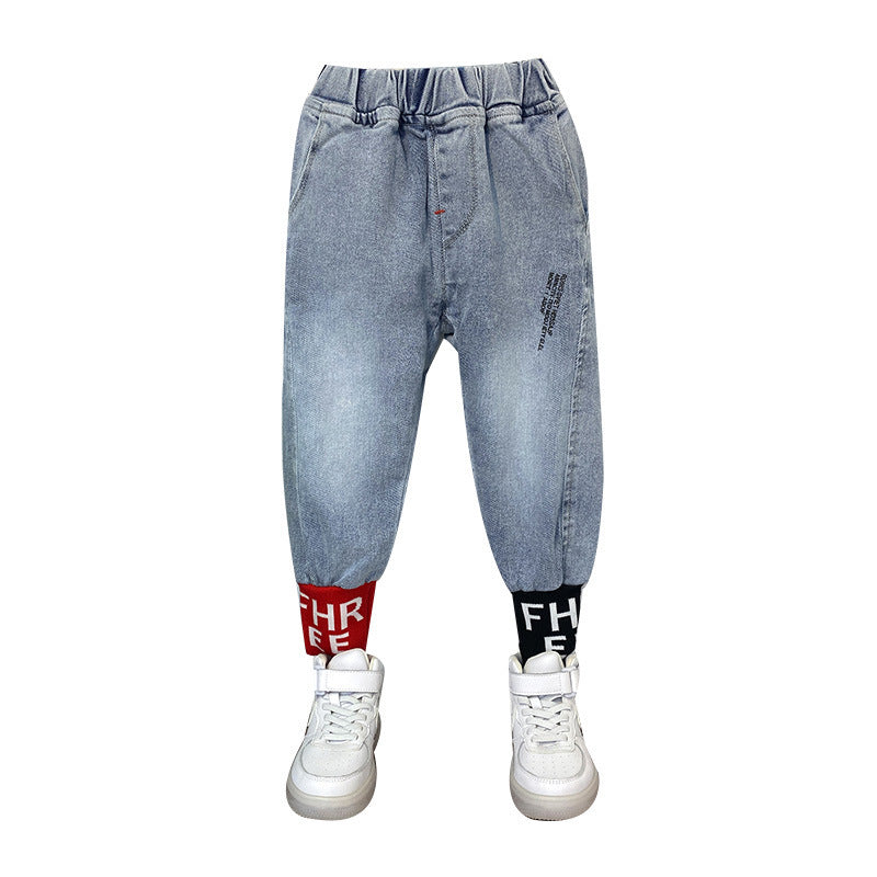 Boys and Girls Jeans Spring Style Handsome Kids Boys and Girls Jeans Spring Style Handsome Kids