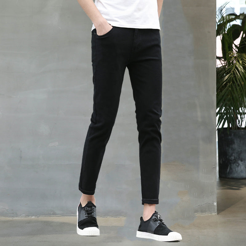 Spring And Summer Thin White Jeans Men Men'S Holes Casual Stretch Slim Fit Pants Men Spring And Summer Thin White Jeans Men Men'S Holes Casual Stretch Slim Fit Pants Men