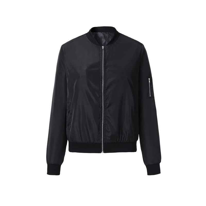 Sportswear Short Bomber Jacket Coat Autumn Women Sportswear Short Bomber Jacket Coat Autumn Women