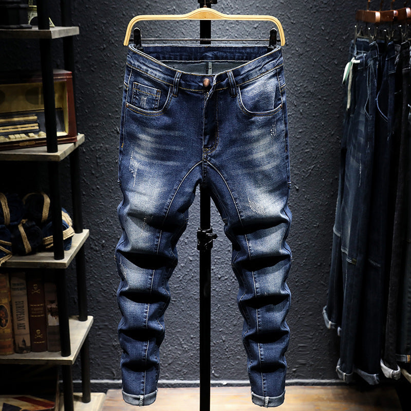 Black Jeans Men's Slim Pants All-match Black Jeans Men's Slim Pants All-match
