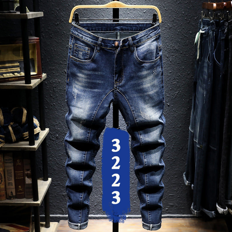 Black Jeans Men's Slim Pants All-match Black Jeans Men's Slim Pants All-match