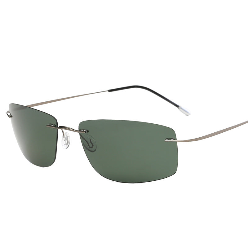 Sunglasses Rimless Pure Titanium Light Sunglasses Sunglasses Rimless Pure Titanium Light Sunglasses