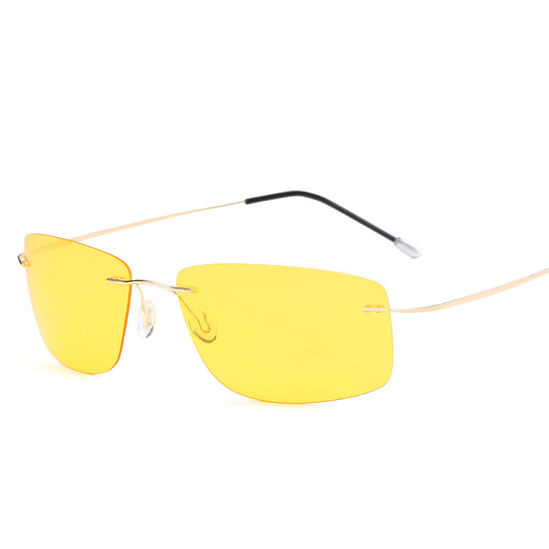 Sunglasses Rimless Pure Titanium Light Sunglasses Sunglasses Rimless Pure Titanium Light Sunglasses
