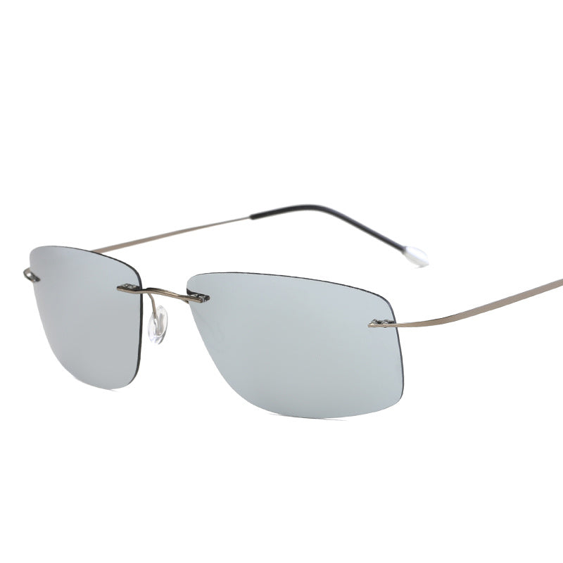 Sunglasses Rimless Pure Titanium Light Sunglasses Sunglasses Rimless Pure Titanium Light Sunglasses