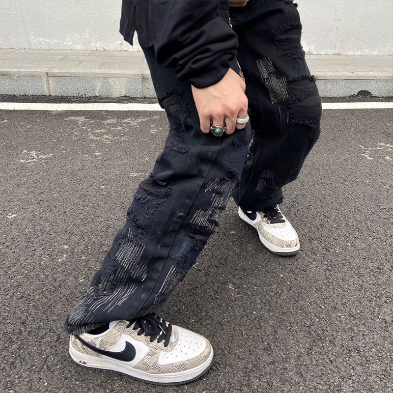 7tt Original National Chaogao Street Cut Loose Straight Jeans Men''s Wide Leg High Waist Versatile Casual Pants 7tt Original National Chaogao Street Cut Loose Straight Jeans Men''s Wide Leg High Waist Versatile Casual Pants
