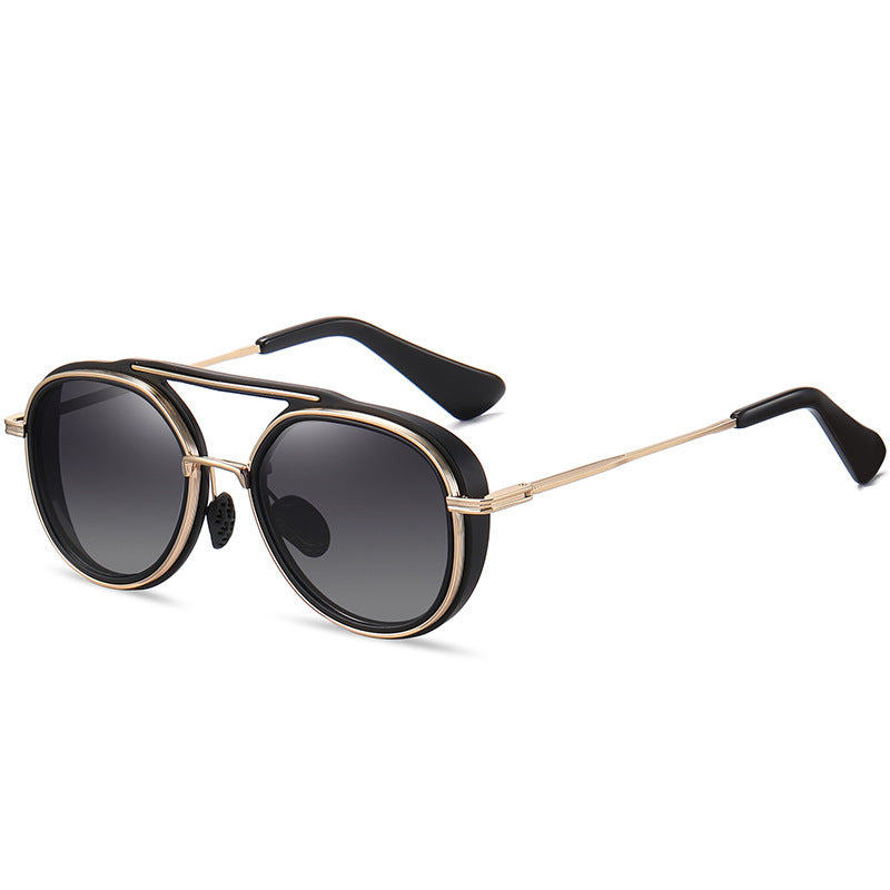 Colorful Two-tone Sunglasses Fashion Metal Sunglasses Glasses Colorful Two-tone Sunglasses Fashion Metal Sunglasses Glasses