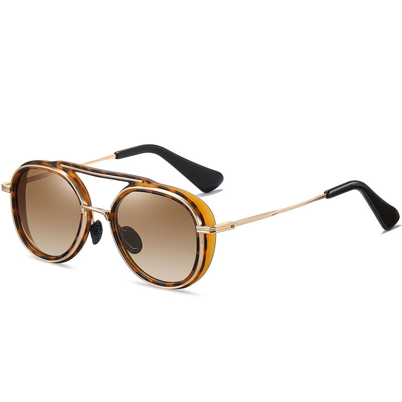 Colorful Two-tone Sunglasses Fashion Metal Sunglasses Glasses Colorful Two-tone Sunglasses Fashion Metal Sunglasses Glasses