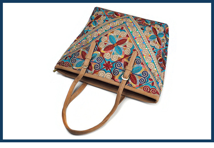 Ethnic Style Pu Leather Women's Handbag, Geometric Pattern Casual Clutch Handbag Ethnic Style Pu Leather Women's Handbag, Geometric Pattern Casual Clutch Handbag