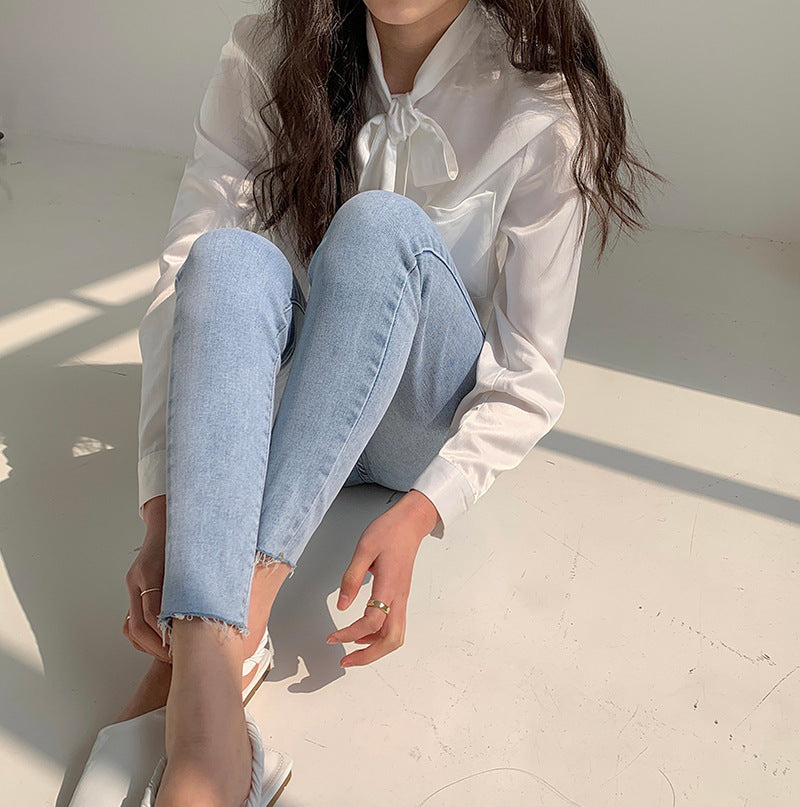 Skinny Jeans Women Skinny Jeans Women"s Spring New High Waist Slim Pencil