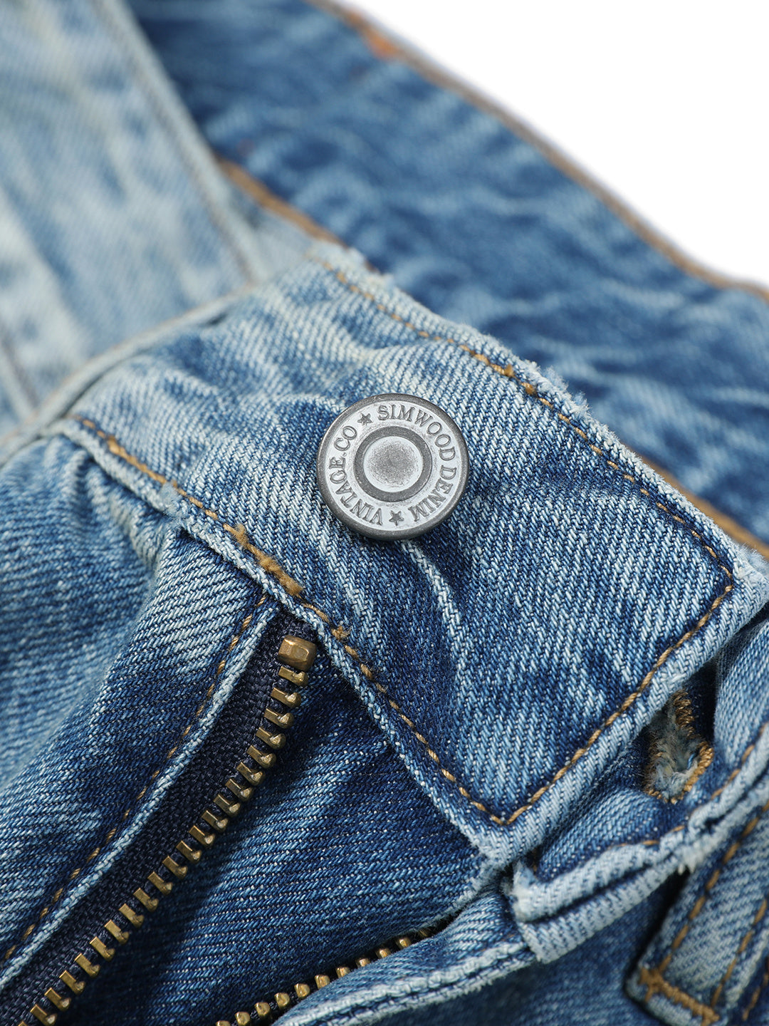 Washed Micro-elastic Frayed Cropped Jeans Men Washed Micro-elastic Frayed Cropped Jeans Men