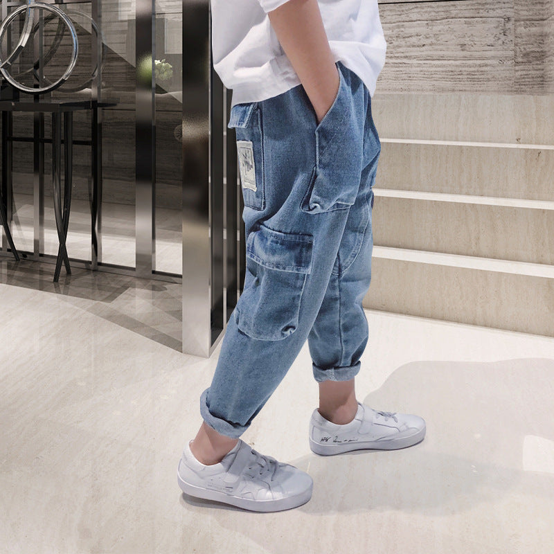 Big Kids Loose Harem Trousers Big Kids Plus Fleece Padded Overalls Big Kids Loose Harem Trousers Big Kids Plus Fleece Padded Overalls