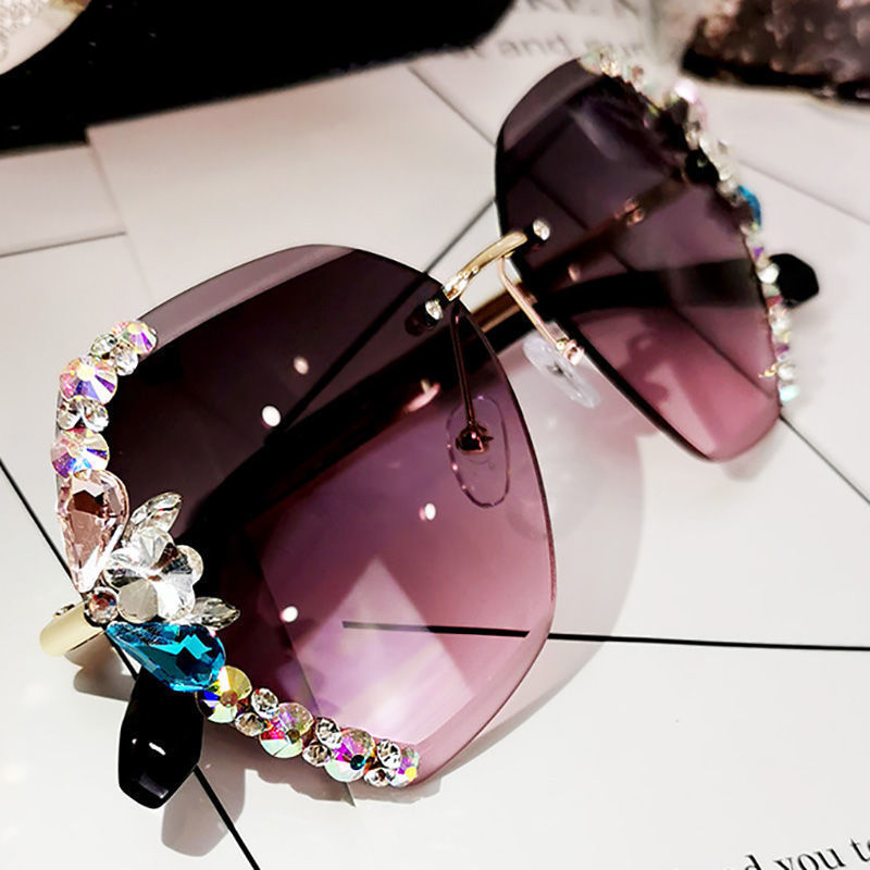 Luxury Rhinestone Square Sunglasses Women Fashion Outdoor Shades Luxury Rhinestone Square Sunglasses Women Fashion Outdoor Shades