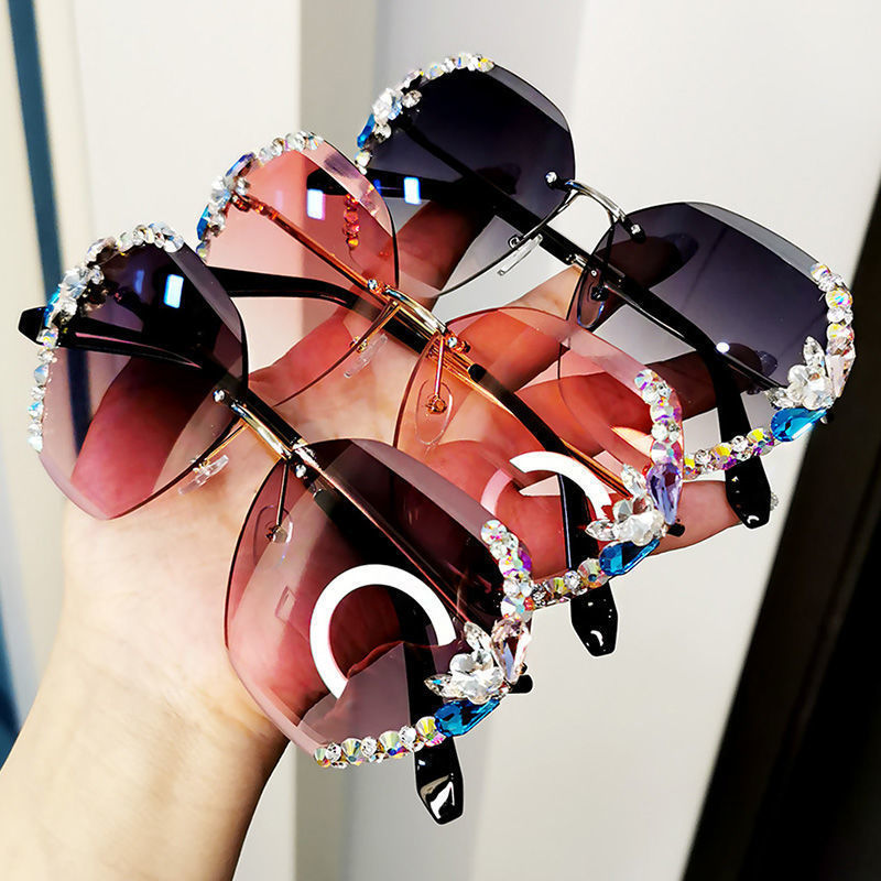 Luxury Rhinestone Square Sunglasses Women Fashion Outdoor Shades Luxury Rhinestone Square Sunglasses Women Fashion Outdoor Shades