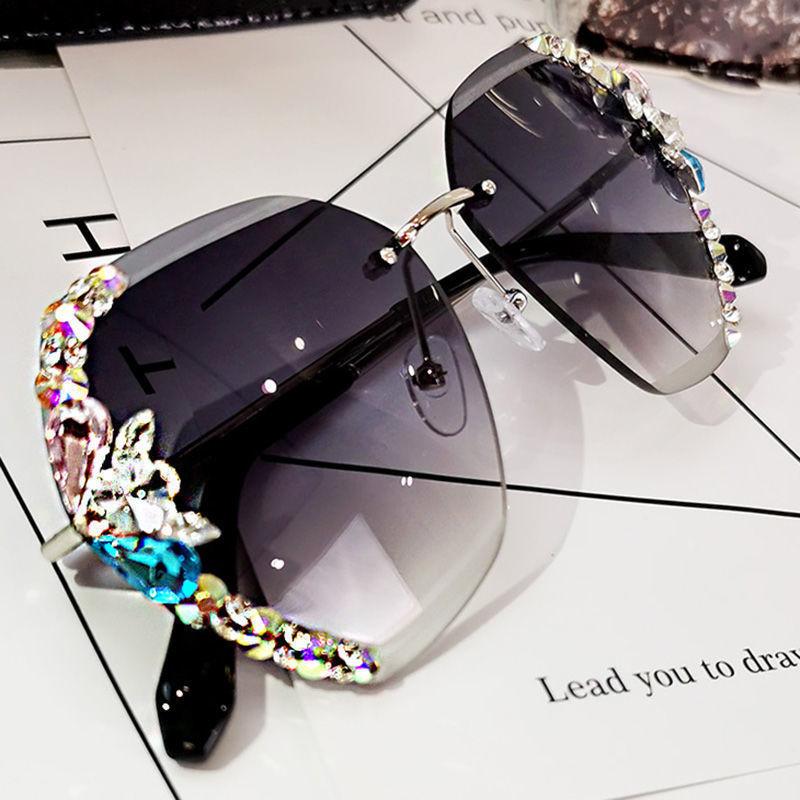 Luxury Rhinestone Square Sunglasses Women Fashion Outdoor Shades Luxury Rhinestone Square Sunglasses Women Fashion Outdoor Shades