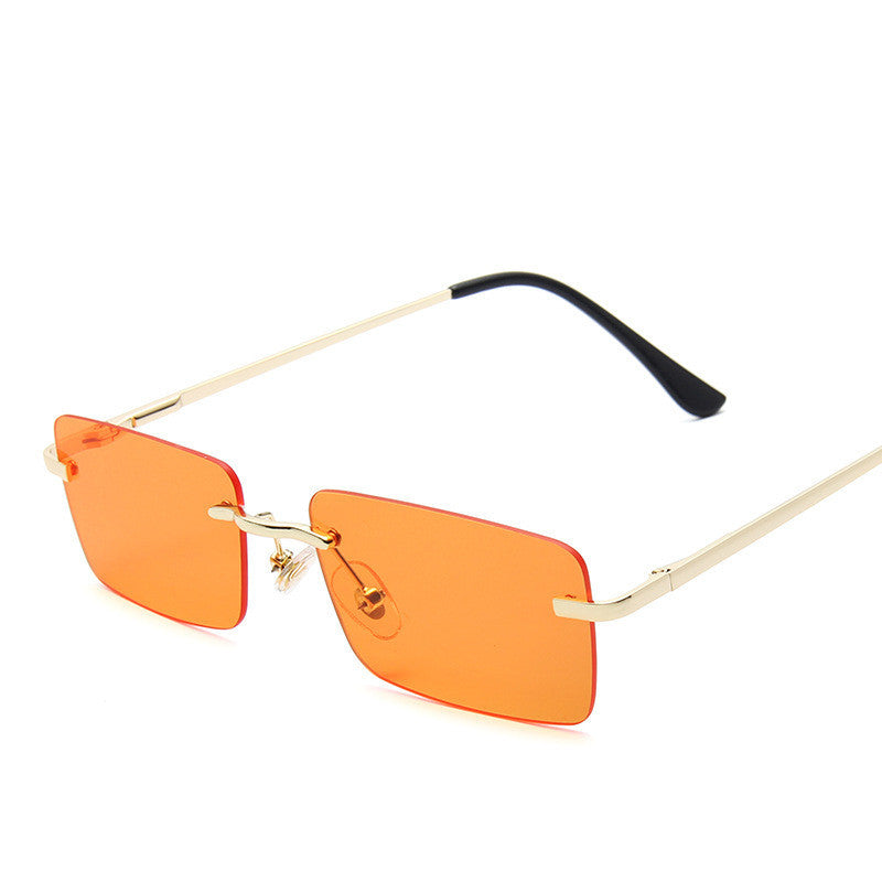 Rimless sunglasses women square Rimless sunglasses women square