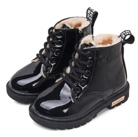 Winter Children Shoes PU Leather Waterproof Martin Boots Kids Snow Boots Winter Children Shoes PU Leather Waterproof Martin Boots Kids Snow Boots