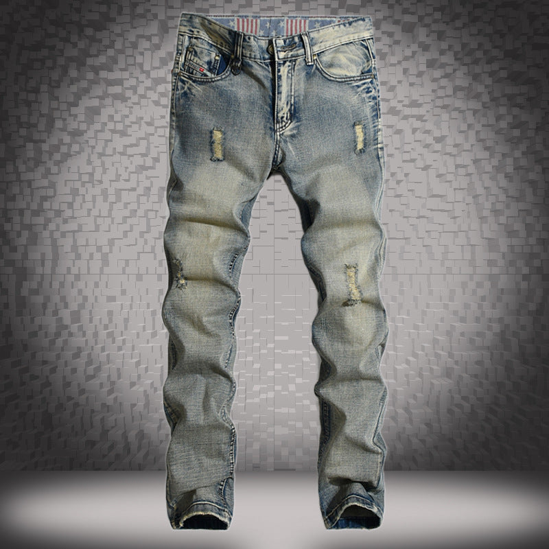 Fashion Ripped Cool Jeans Men Fashion Ripped Cool Jeans Men