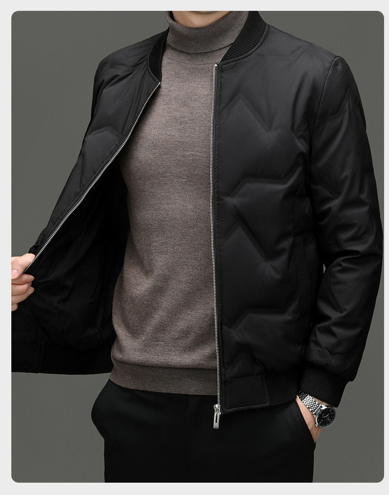 90 Duck Down Winter Men's Business Casual Light Thin Warm Down Jacket 90 Duck Down Winter Men's Business Casual Light Thin Warm Down Jacket