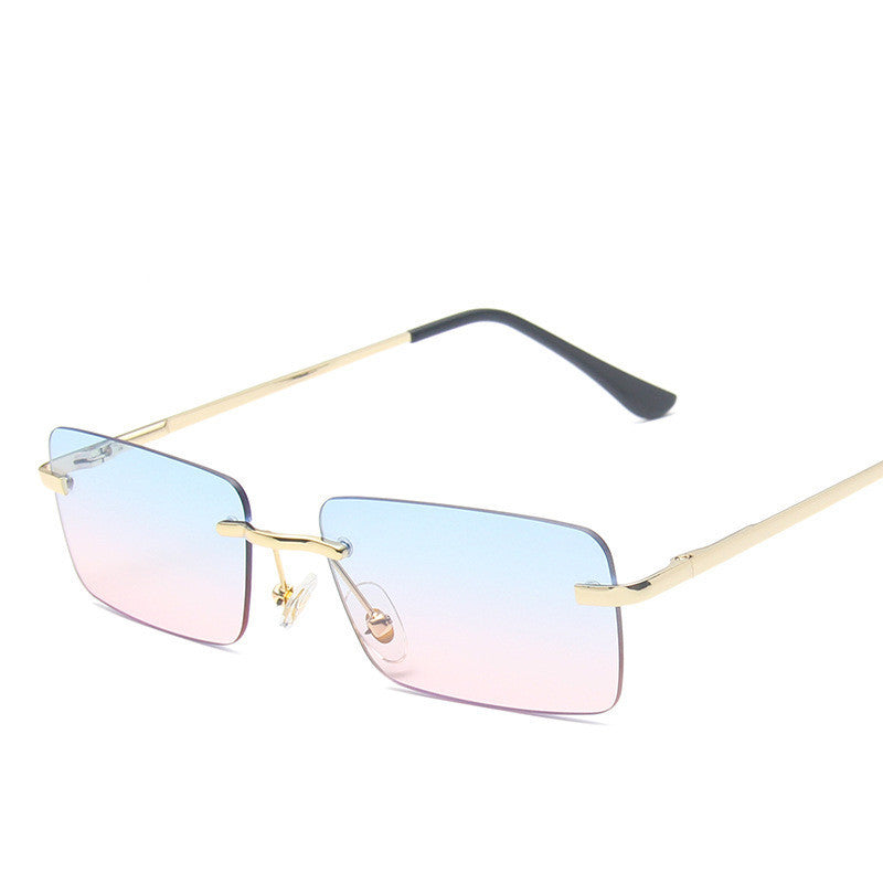 Rimless sunglasses women square Rimless sunglasses women square