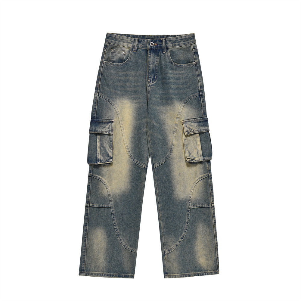 Fashion Work Clothes Pocket Jeans For Men Fashion Work Clothes Pocket Jeans For Men