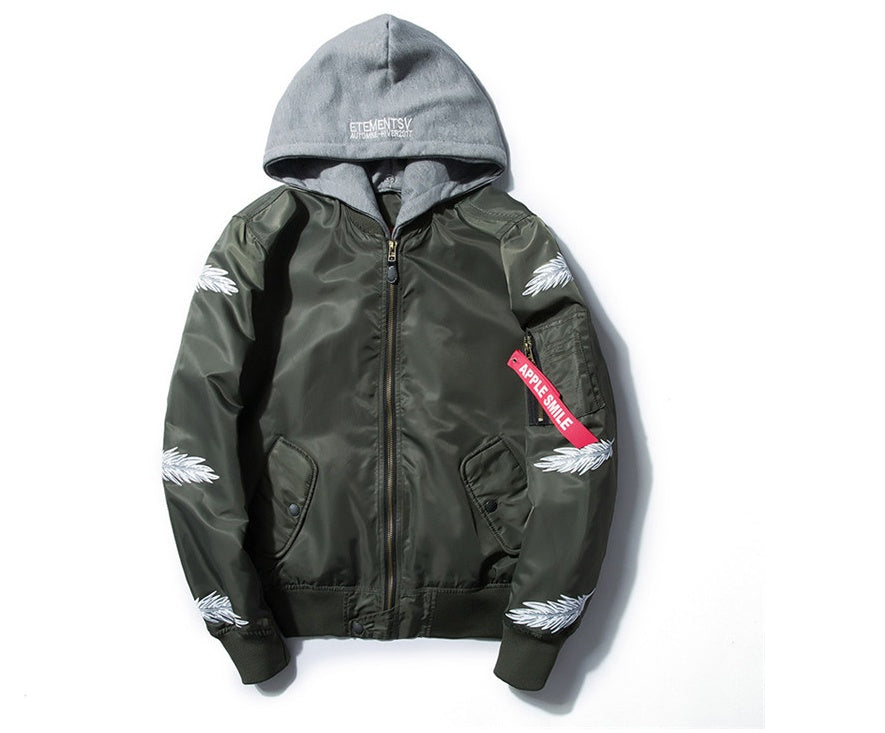 Japanese youth embroidery Harajuku style men's outer pilot jacket Japanese youth embroidery Harajuku style men's outer pilot jacket