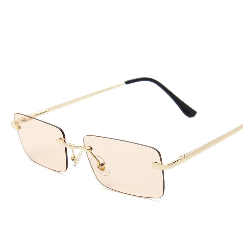 Rimless sunglasses women square Rimless sunglasses women square