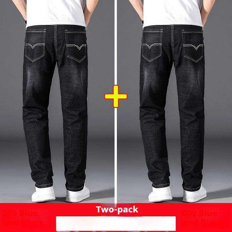 Summer Thin Jeans Men's Loose Straight Summer Thin Jeans Men's Loose Straight