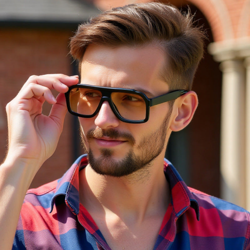 European And American Fashion Square Sunglasses Men European And American Fashion Square Sunglasses Men