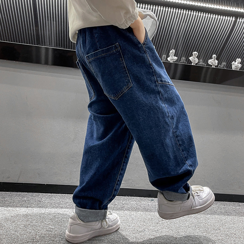 Boys Autumn Jeans Children's Clothing Casual Spring And Autumn Handsome Trousers Boys Autumn Jeans Children's Clothing Casual Spring And Autumn Handsome Trousers