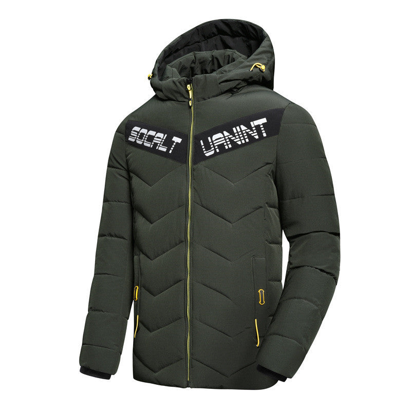 Casual hooded down jacket Casual hooded down jacket