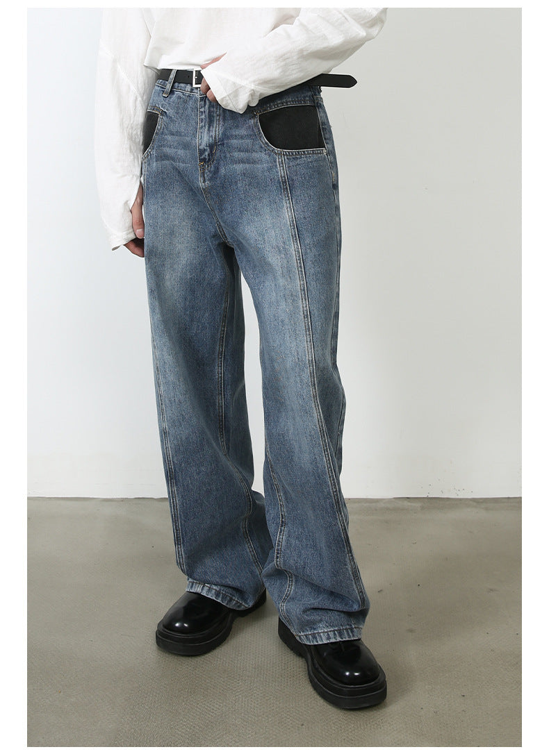 Vintage Jeans Men's Special-interest Design Pants Vintage Jeans Men's Special-interest Design Pants
