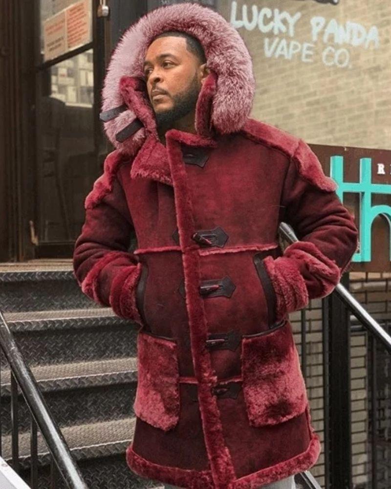 Men's velvet horn button jacket Men's velvet horn button jacket