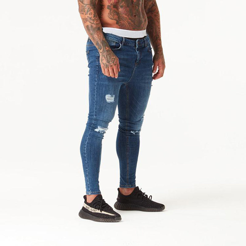 Over the Knee Men Super Skinny Hip Hop Slim Jeans Over the Knee Men Super Skinny Hip Hop Slim Jeans