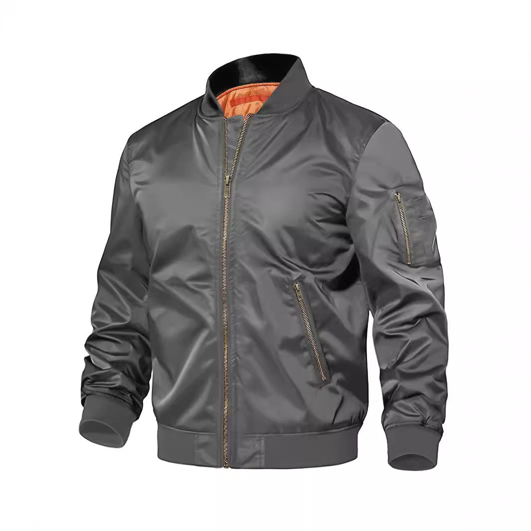 Mens Jacket New Spring Autumn Male Baseball Jackets Pilot Men Outwear Coat Zipper Men's Uniform Mens Jacket New Spring Autumn Male Baseball Jackets Pilot Men Outwear Coat Zipper Men's Uniform