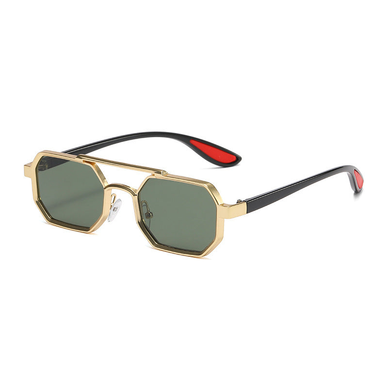 Fashion Metal Sunglasses Large Frame Sun-resistant Sunglasses Fashion Metal Sunglasses Large Frame Sun-resistant Sunglasses