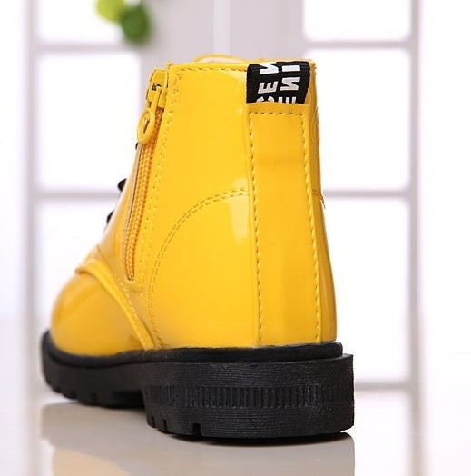 Winter Children Shoes PU Leather Waterproof Martin Boots Kids Snow Boots Winter Children Shoes PU Leather Waterproof Martin Boots Kids Snow Boots