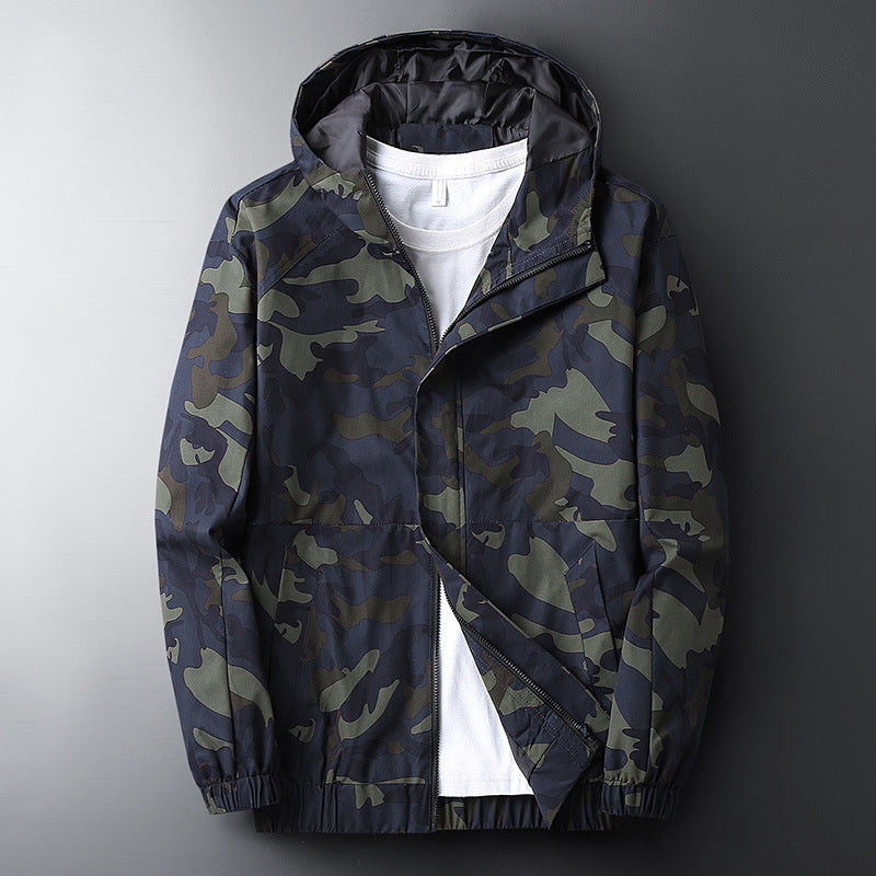 Men's Casual Hooded Camouflage Printed Jacket Men's Casual Hooded Camouflage Printed Jacket