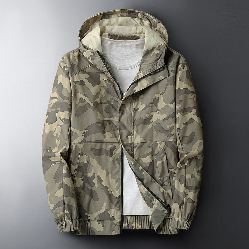 Men's Casual Hooded Camouflage Printed Jacket Men's Casual Hooded Camouflage Printed Jacket